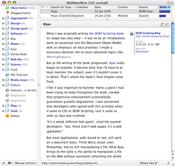 Tighter line-spacing with narrower column width – 1 column view