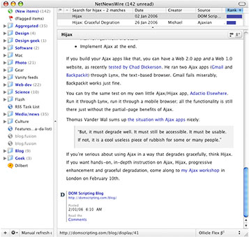 Looser line-spacing with wider column width – 2 column view